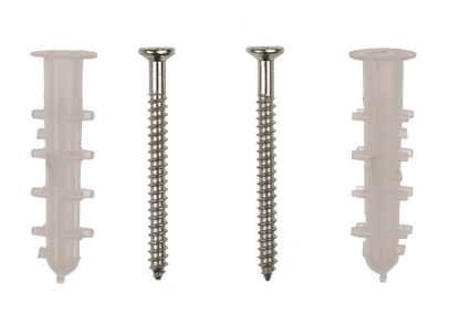 White colored wooden shelf, set of 2 pcs,