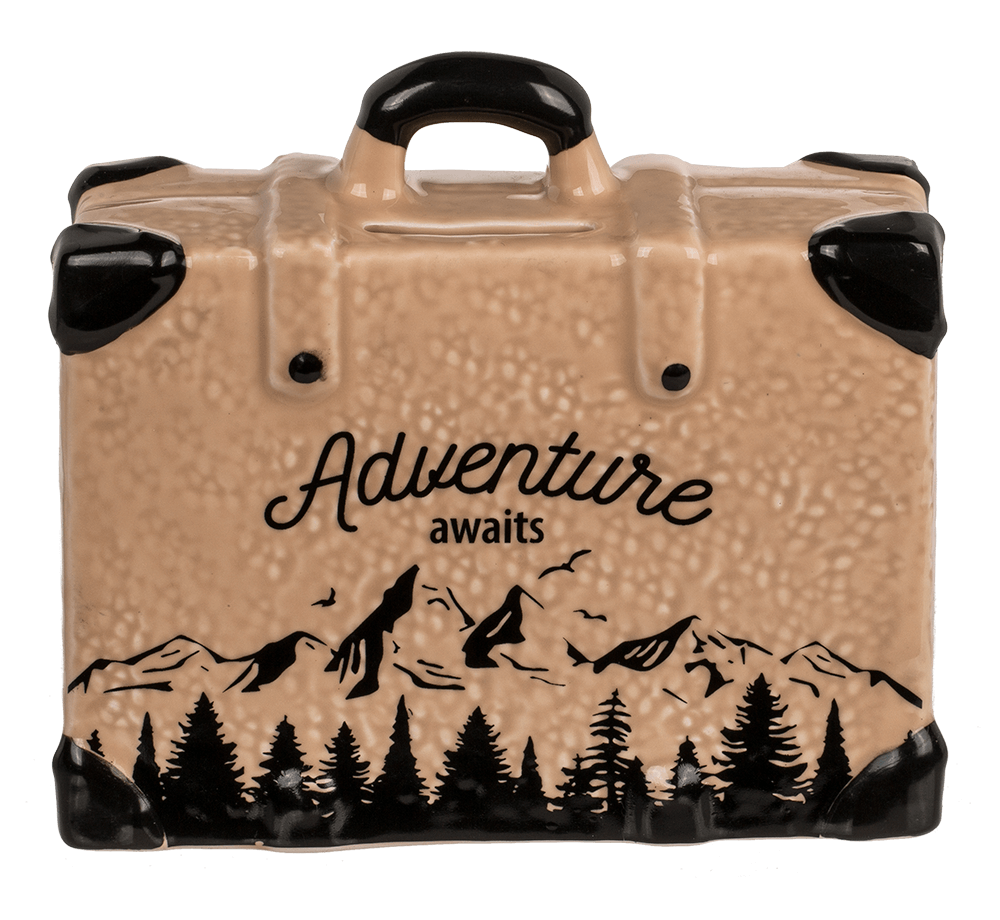 Saving bank suitcase, Travel,