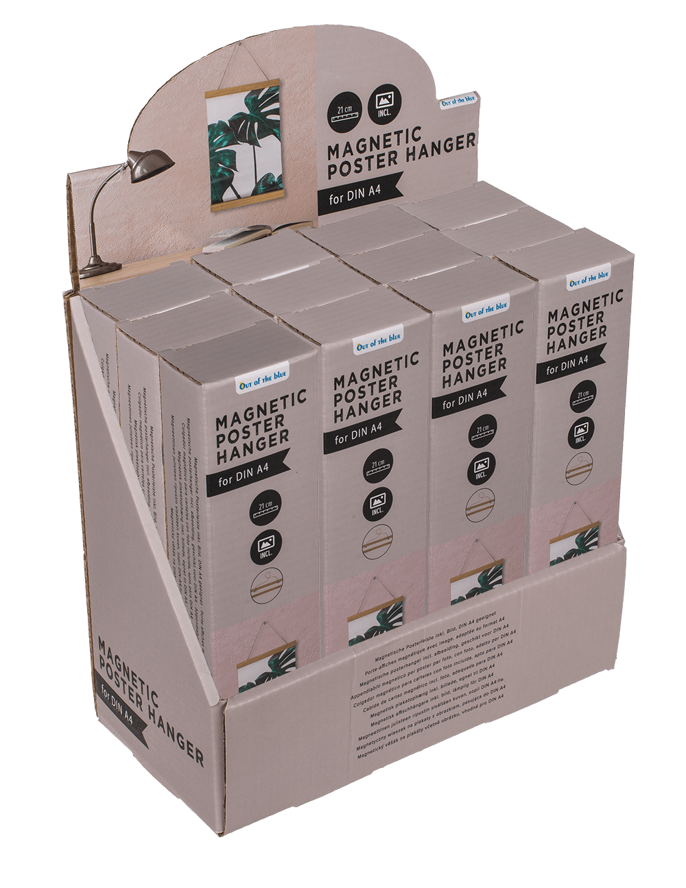 Magnetic wooden poster hanger, incl. picture,