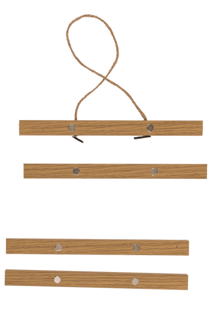 Magnetic wooden poster hanger, incl. picture,