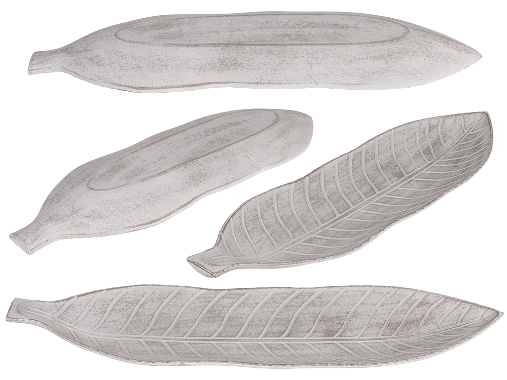 Wooden decoration plate, leaf,