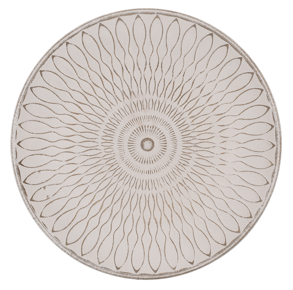 White/nature colored wooden table,