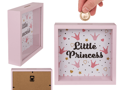 Wooden saving bank, Princess,