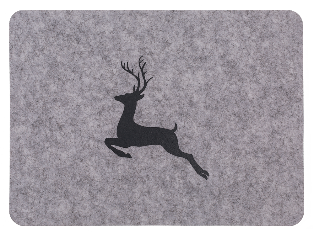 Felt placemat, Deer, 44 x 32 x 0,02 cm,