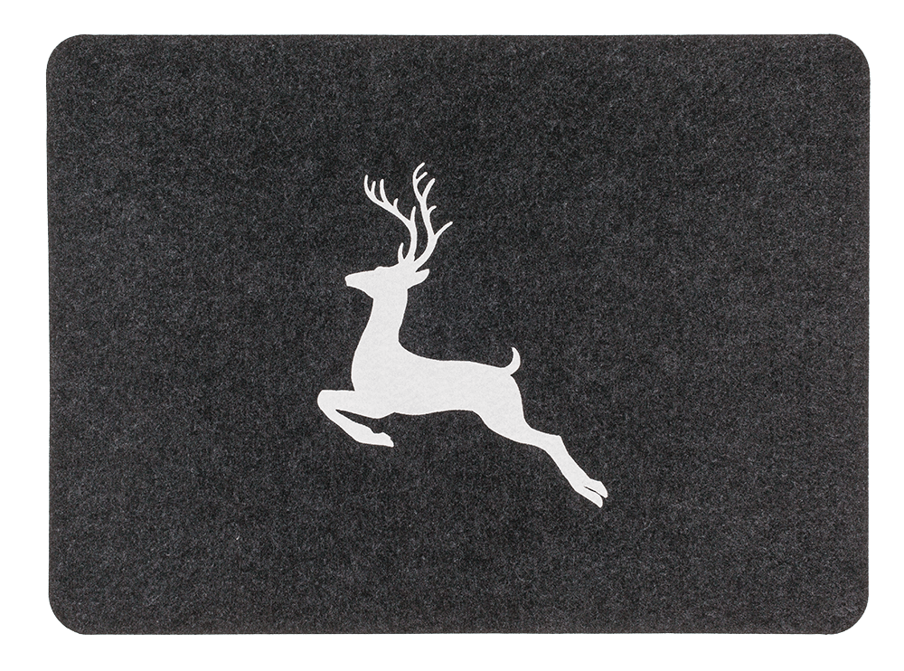 Felt placemat, Deer, 44 x 32 x 0,02 cm,