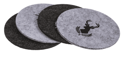 Felt coaster, Deer, D: 10 cm, thickness: 3mm,