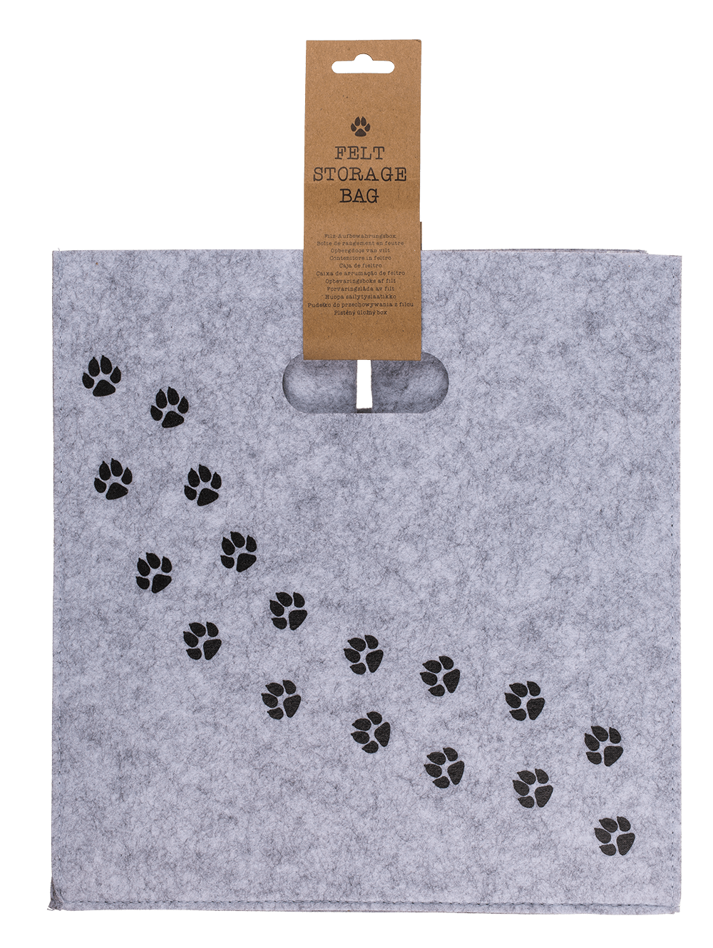 Felt storage box, Dog paws/Cat paws,