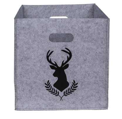 Felt storage box, Deer/Deer head,