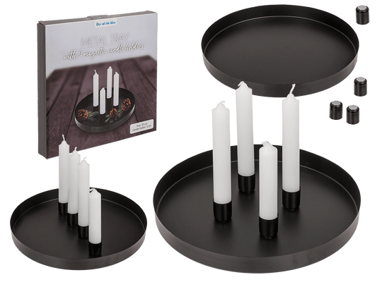 Round metal holder, D:25 cm, with 4 magnetic