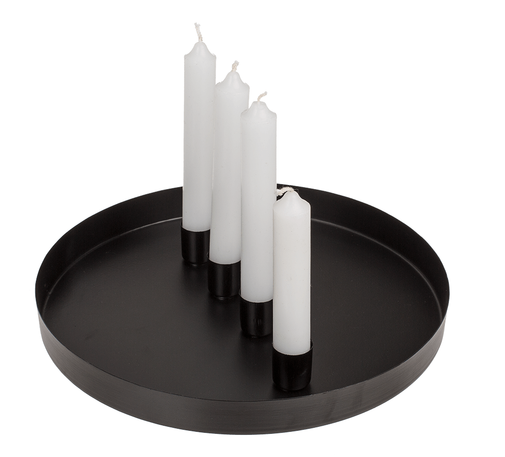 Round metal holder, D:25 cm, with 4 magnetic