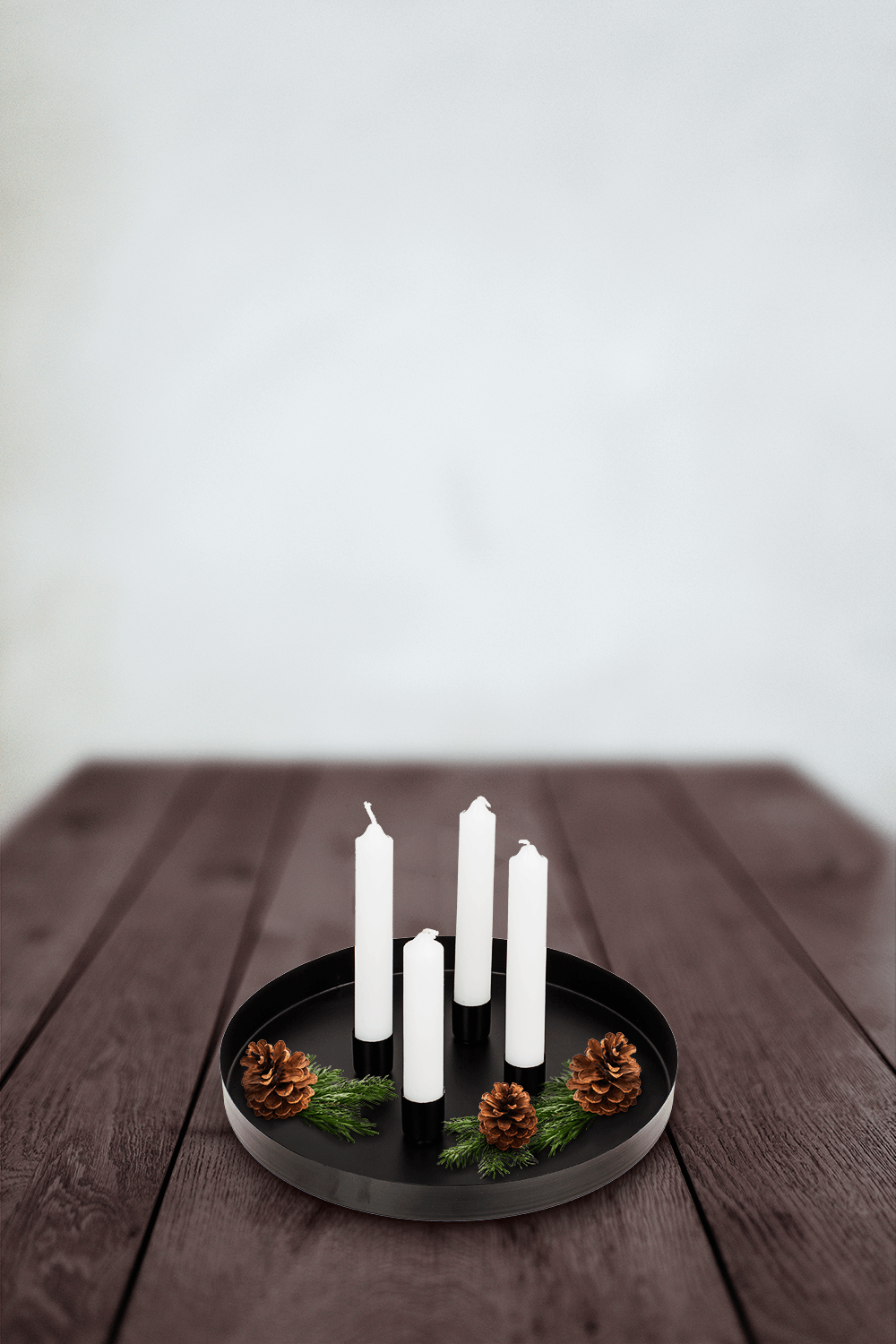 Round metal holder, D:25 cm, with 4 magnetic