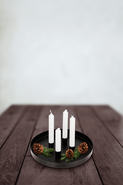 Round metal holder, D:25 cm, with 4 magnetic