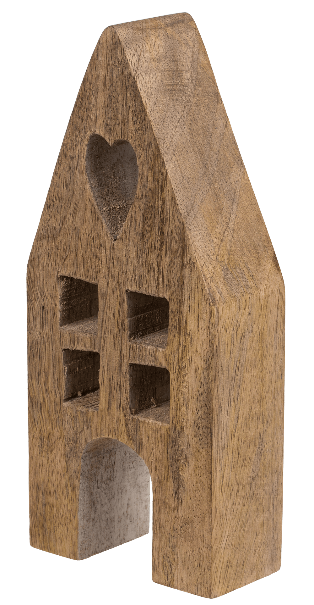 Decoration wooden house, 9 x 4 x 20 cm.