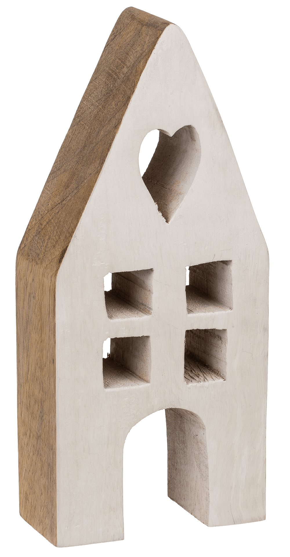 Decoration wooden house, 9 x 4 x 20 cm.