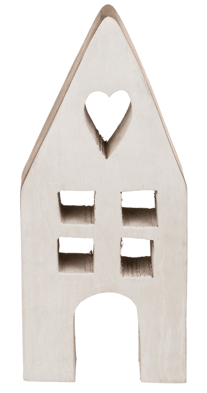 Decoration wooden house, 9 x 4 x 20 cm.