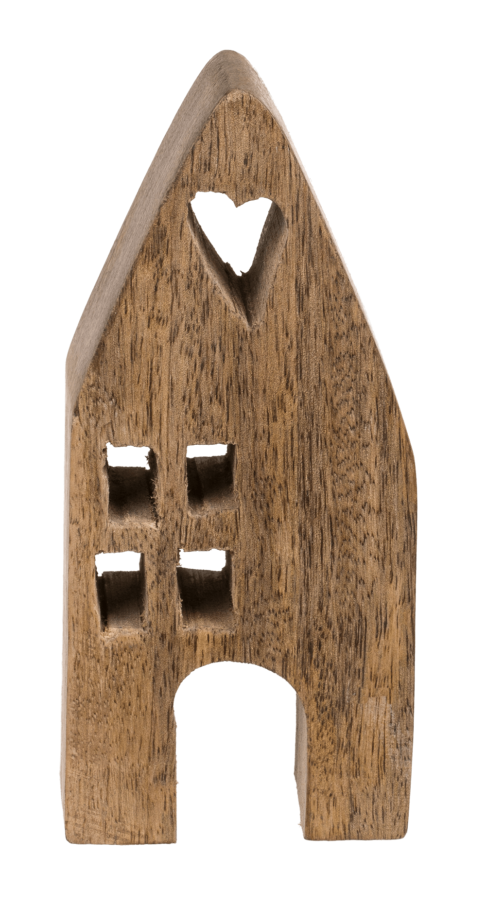 Decoration wooden house 7 x 4 x 15 cm,