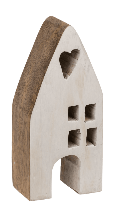 Decoration wooden house 7 x 4 x 15 cm,