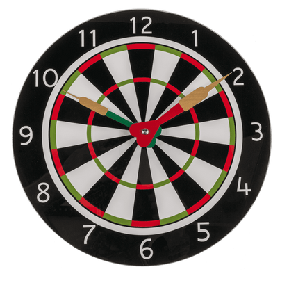 Glass-Wall clock, Dart Match, D:  30 cm,