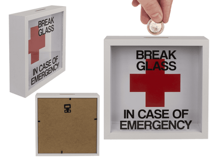 Wooden saving box, Emergency Fund,