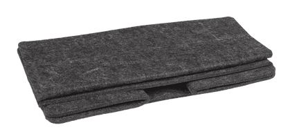 Dark grey felt bag, Set of 2 pcs,