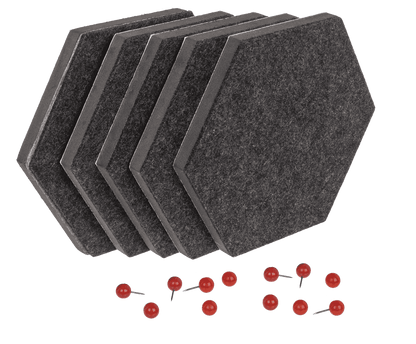 felt memo boards for sticking, hexagonal,
