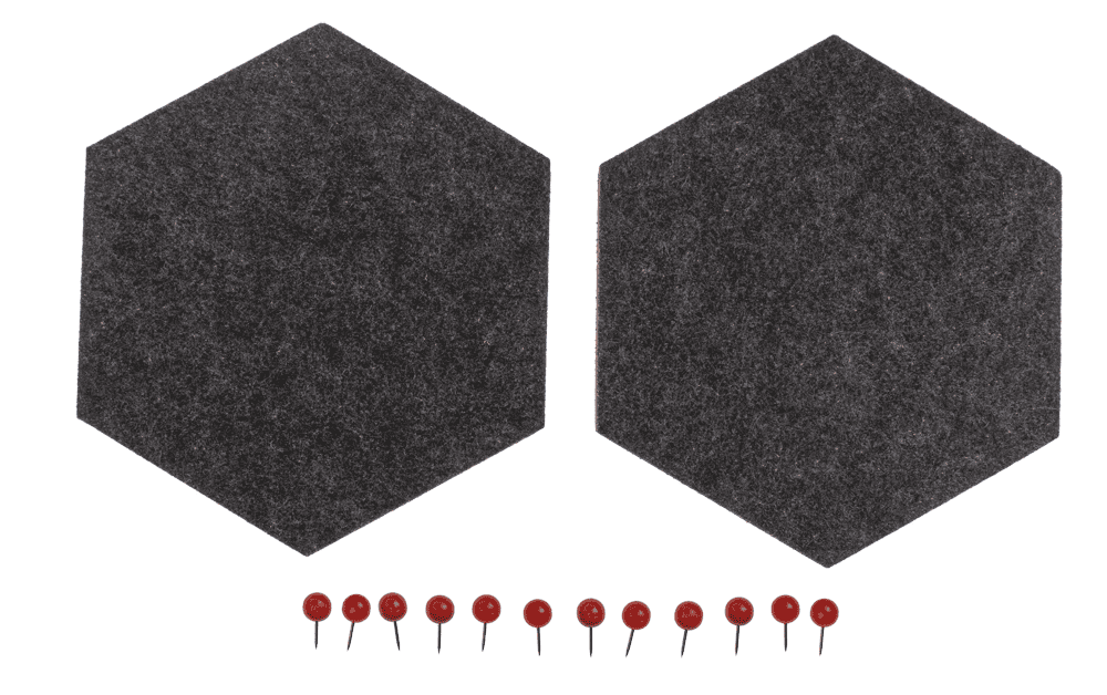 felt memo boards for sticking, hexagonal,