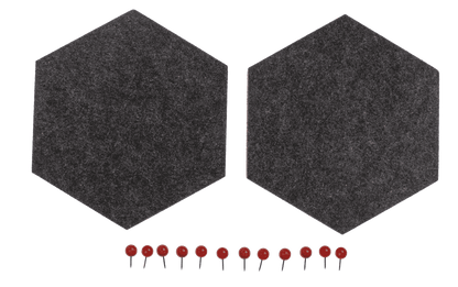 felt memo boards for sticking, hexagonal,