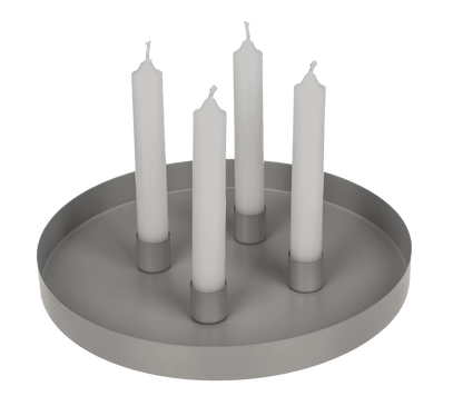 Round metal holder II, D:25 cm, with 4