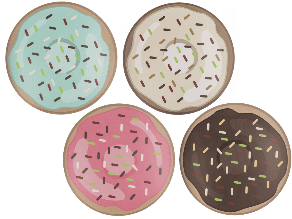 Polypropylen placemat, Donut,