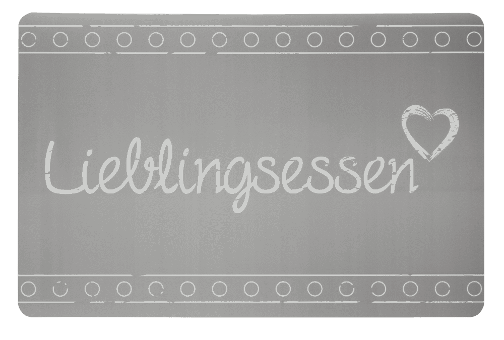 Polypropylen placemat, Lieblingsessen,