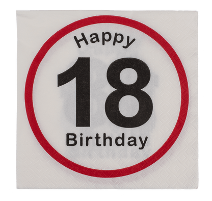 Paper napkins, Happy Birthday - 18,