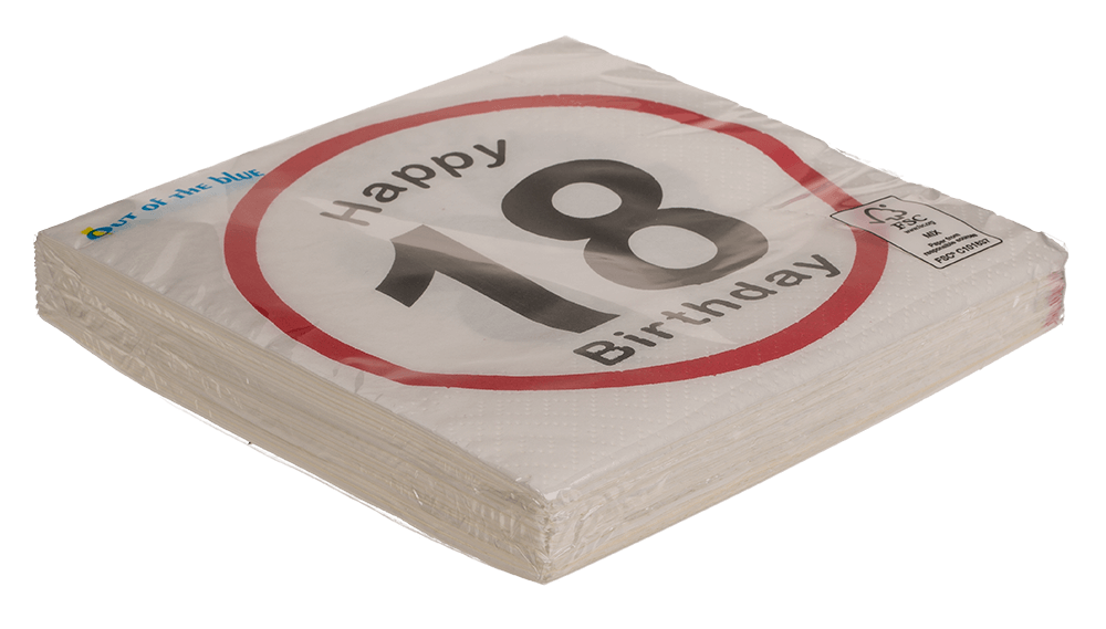 Paper napkins, Happy Birthday - 18,