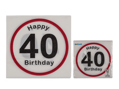 Paper napkins, Happy Birthday - 40,