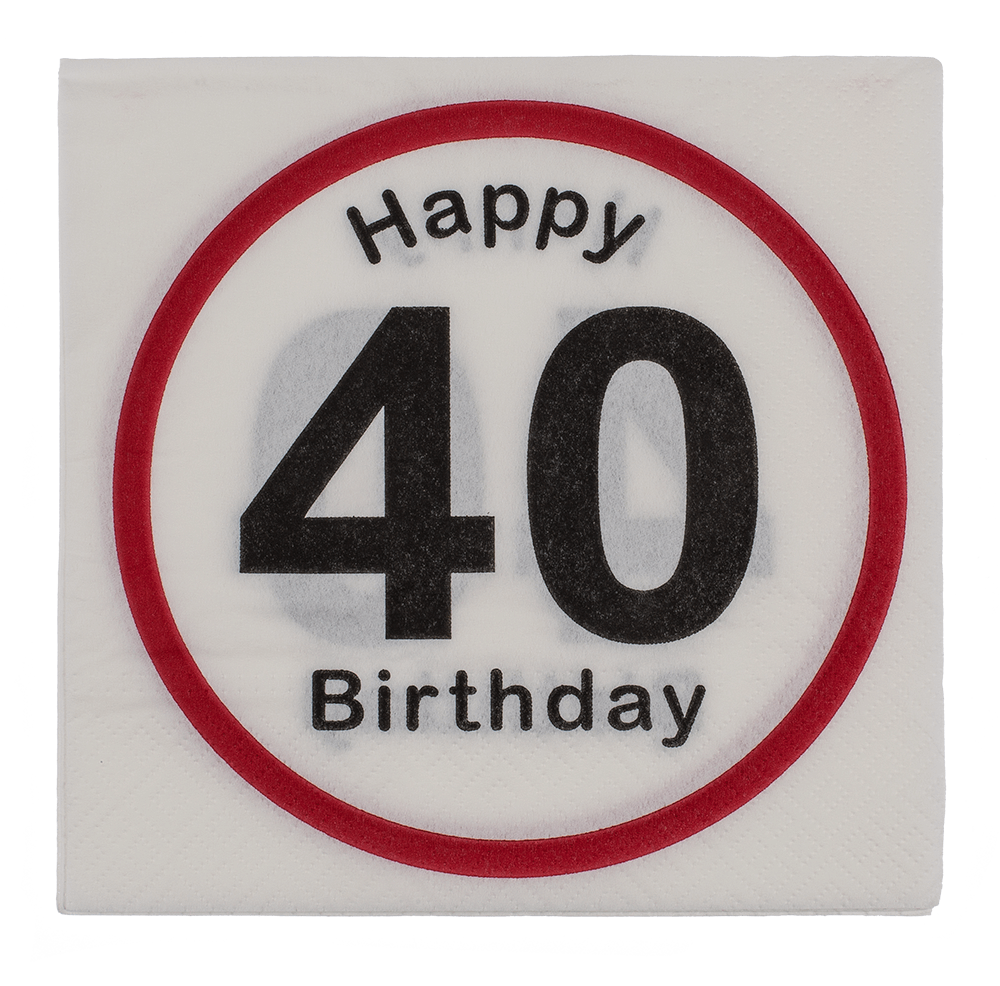 Paper napkins, Happy Birthday - 40,