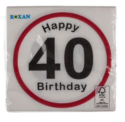 Paper napkins, Happy Birthday - 40,
