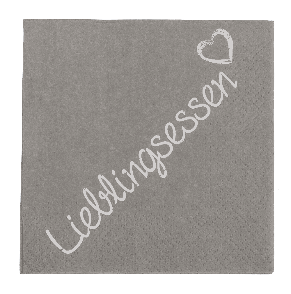 Paper napkins, Lieblingsessen,
