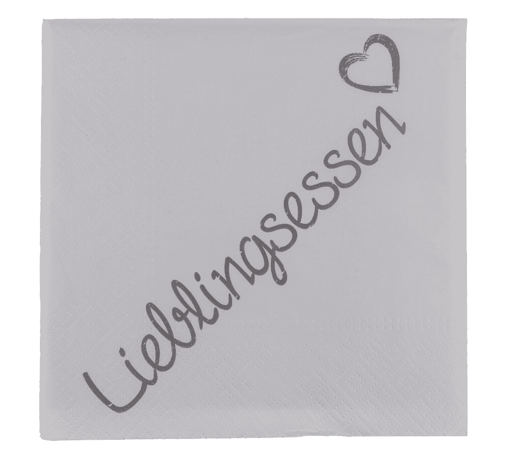 Paper napkins, Lieblingsessen,