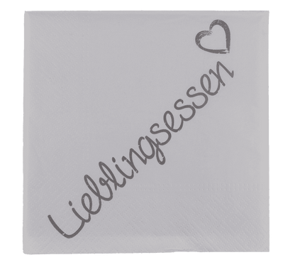 Paper napkins, Lieblingsessen,