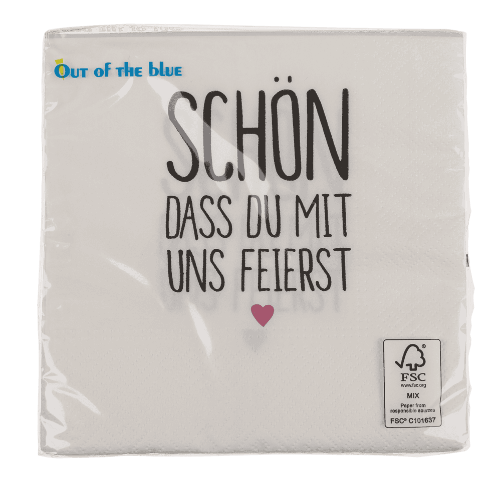 White-grey paper napkins,