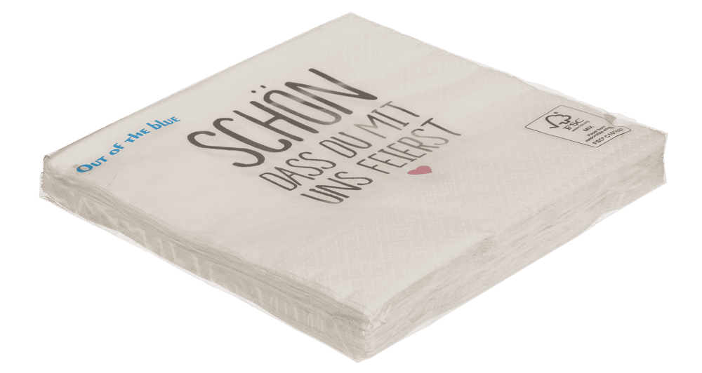 White-grey paper napkins,