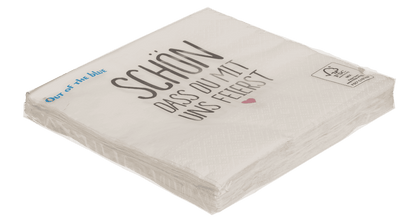 White-grey paper napkins,