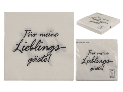 White-grey paper napkins,