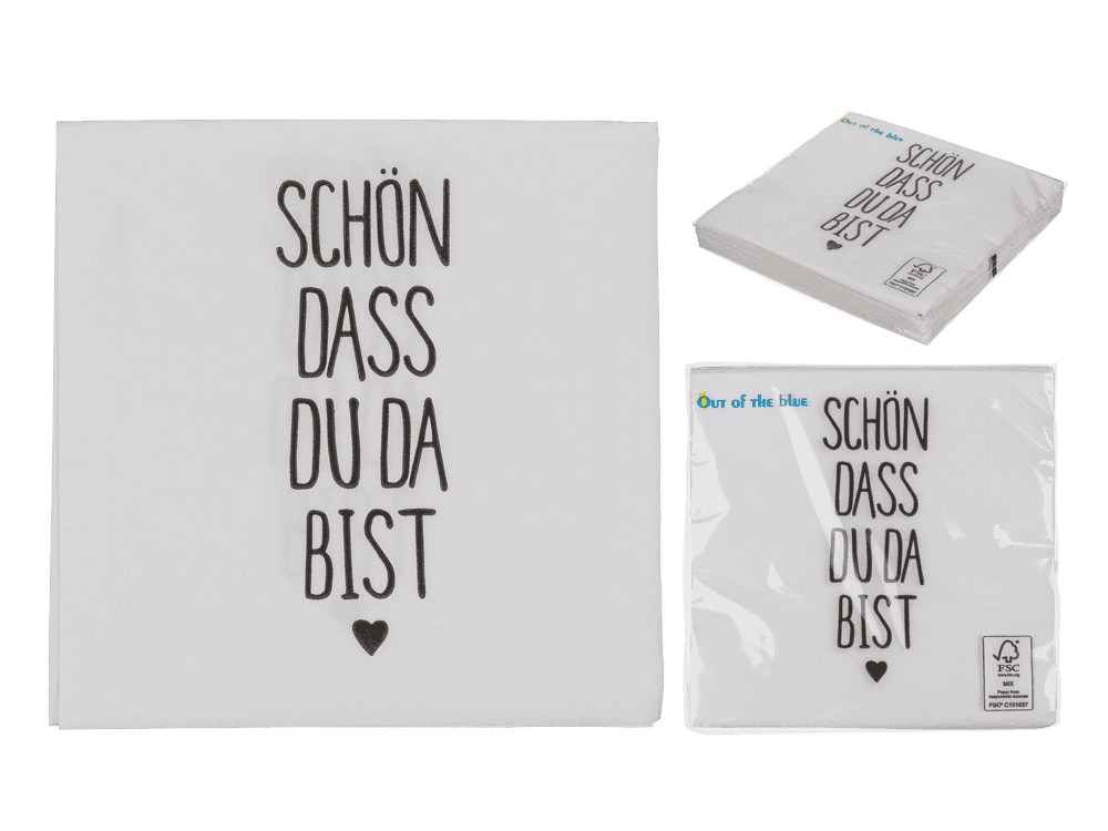 Paper napkins, Schön dass du da bist,
