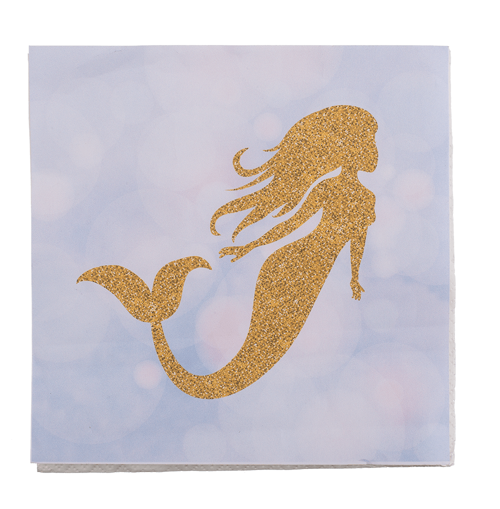 Paper napkins, Mermaid, ca. 33 x 33 cm,