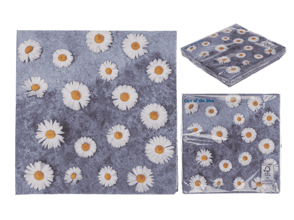 Paper napkins, Daisy Flowers,