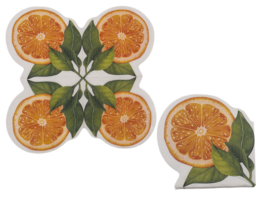 Paper motive tissue, Orange,