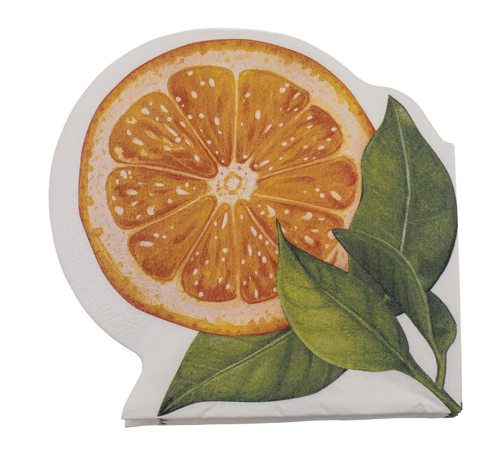 Paper motive tissue, Orange,