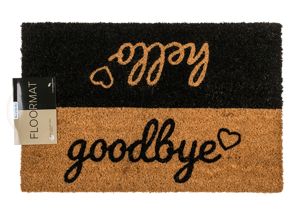Floor mat, Hello - Goodbye,