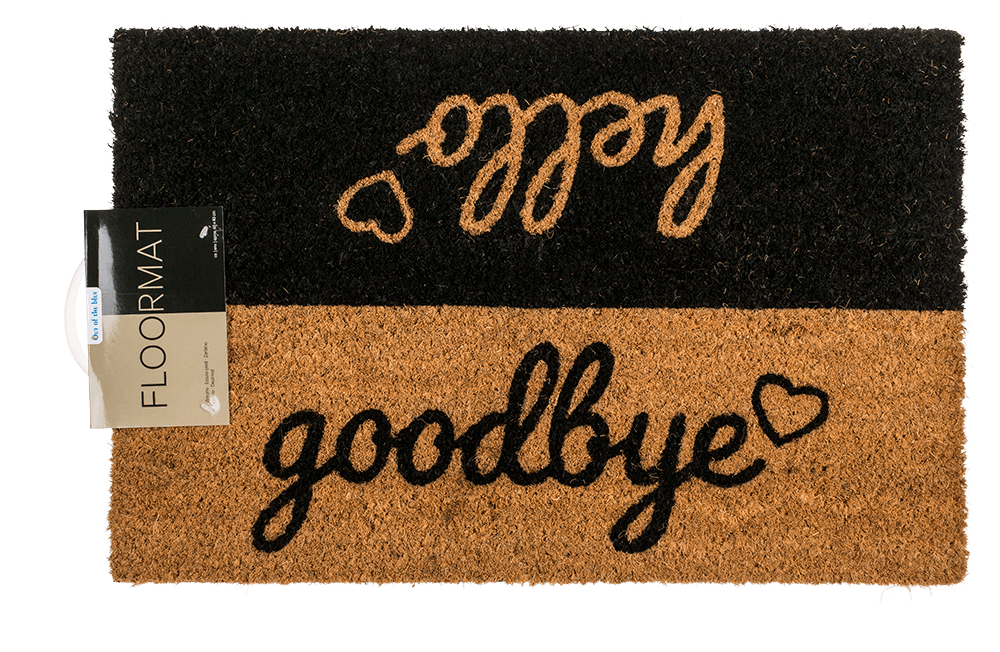 Floor mat, Hello - Goodbye,