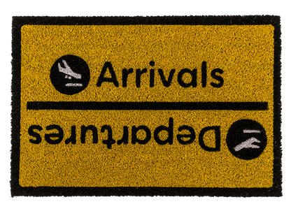 Floor mat, Arrivals-Departures, ca. 60 x 40 cm,
